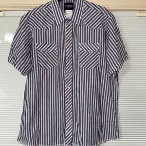 Wrangler‎ Men's Blue Striped Shirt